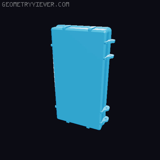 Rugged box for sanding pads 152x105 3D model thumbnail