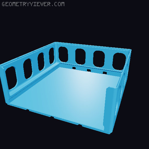 Gridfinity Breadboard Bins 3D model thumbnail