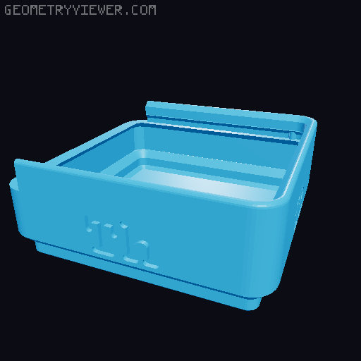 Gridfinity Labelled Weekly Pill Organizers 3D model thumbnail