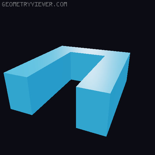 Toilet Lever Handle joint assembly 3D model thumbnail