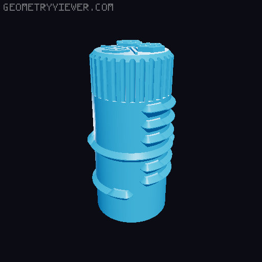 Hexglyph remix for printing in parts 3D model thumbnail