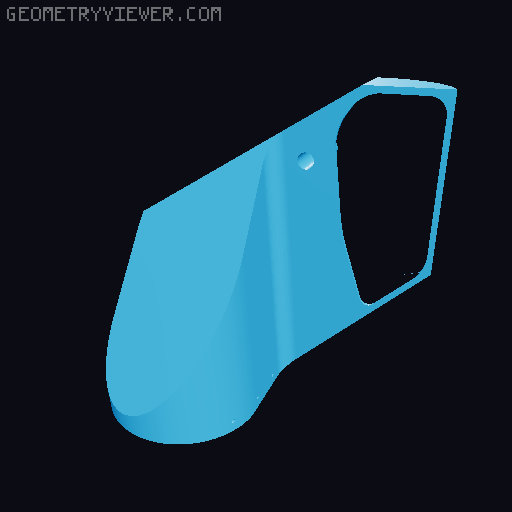 Adjustable fume extractor 3D model thumbnail