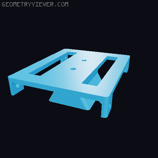 SvBony Sv241 and Mele Quieter 4 finder bracket 3D model thumbnail