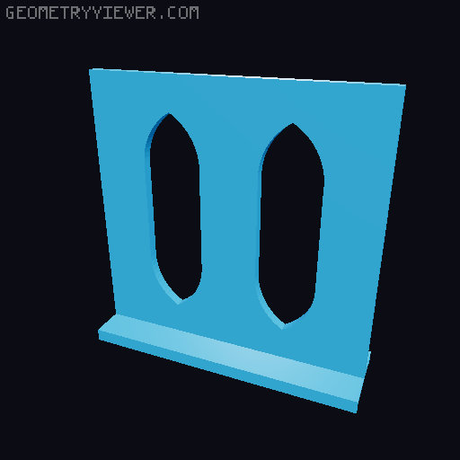 Generic centerbeam for basic flat car 3D model thumbnail