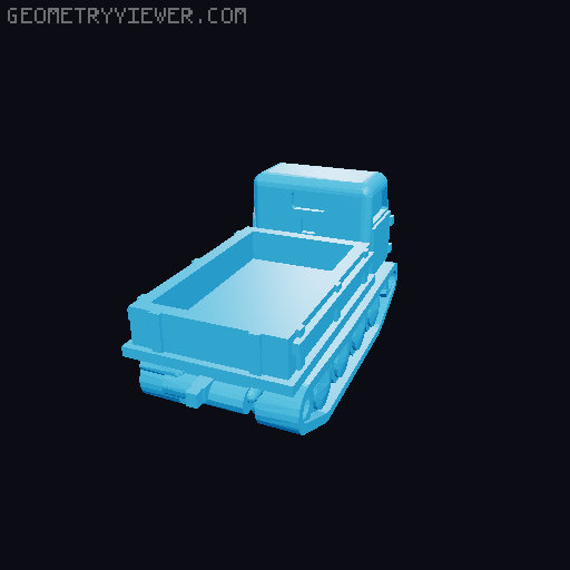 German WW2 tanks 3D model thumbnail