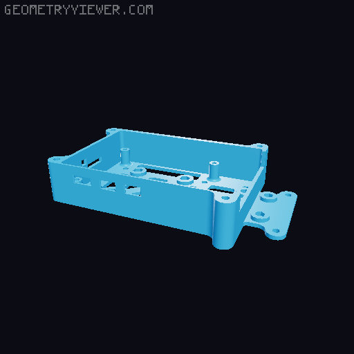 Raspberry Pi 5 Model B, HQ Camera C/CS Mount and Camera Module 3 Case 3D model thumbnail