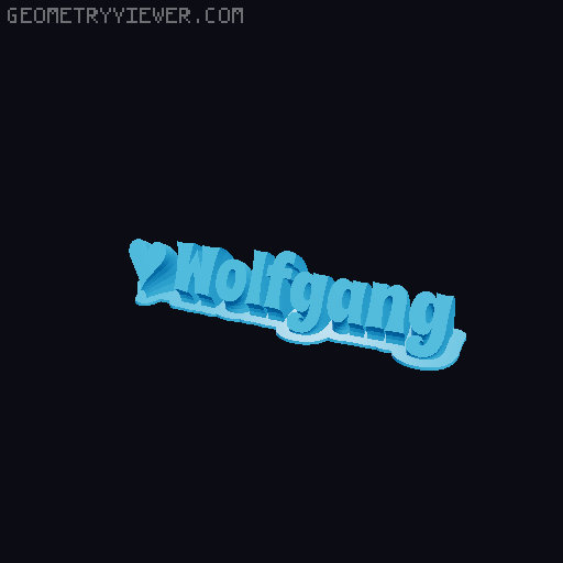 Valentine sculpture 3D model thumbnail