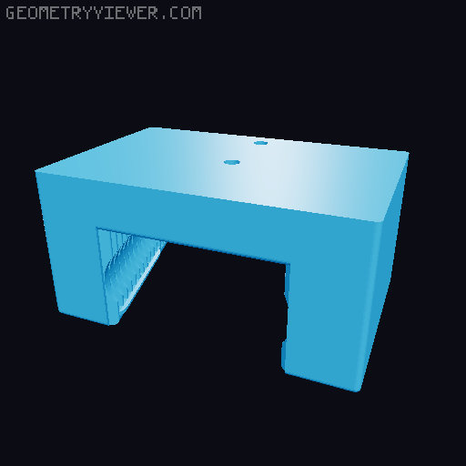 double wheeled gravity broom holder 3D model thumbnail
