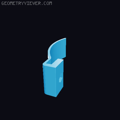 Belt clip mounted Beretta 92 Magazine Holder  3D model thumbnail