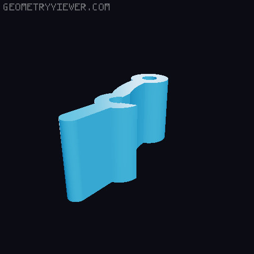 Electric toothbrush travelling case 3D model thumbnail