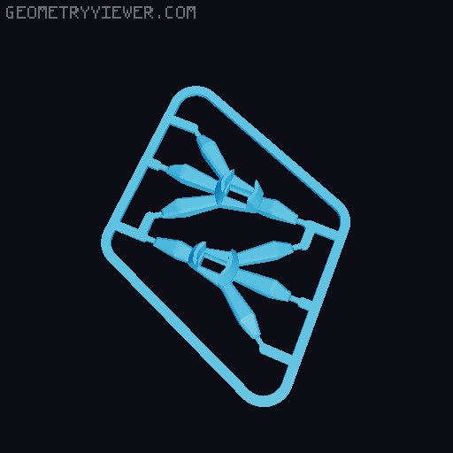 Dummy 13 Bird Feet 3D model thumbnail
