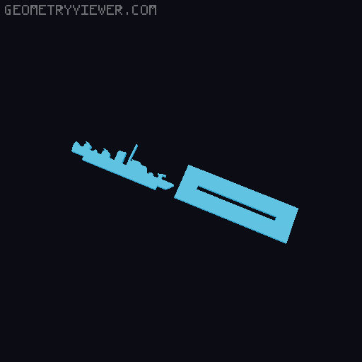 Torpedoes and Tides Standees and tools 3D model thumbnail