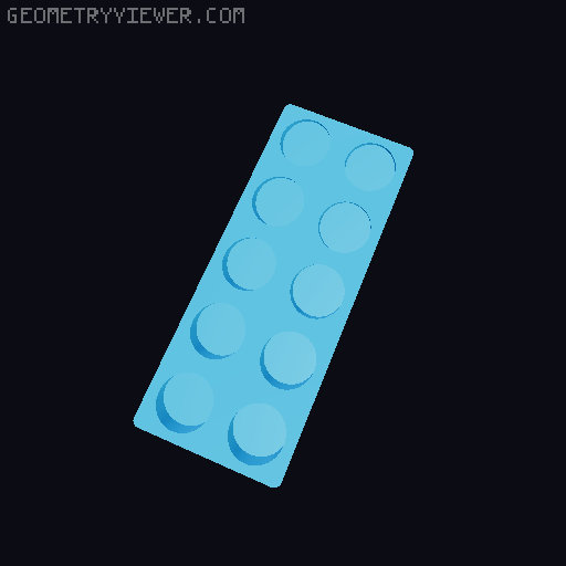 Gridfinity NUUN Tube Storage 3D model thumbnail