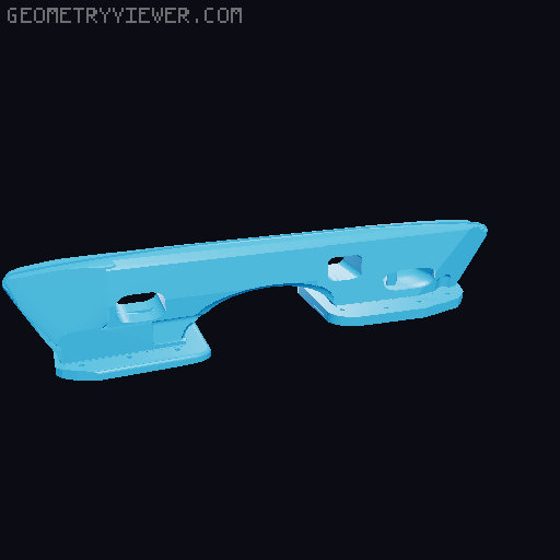 Hockey Skate Blade Holder 3D model thumbnail
