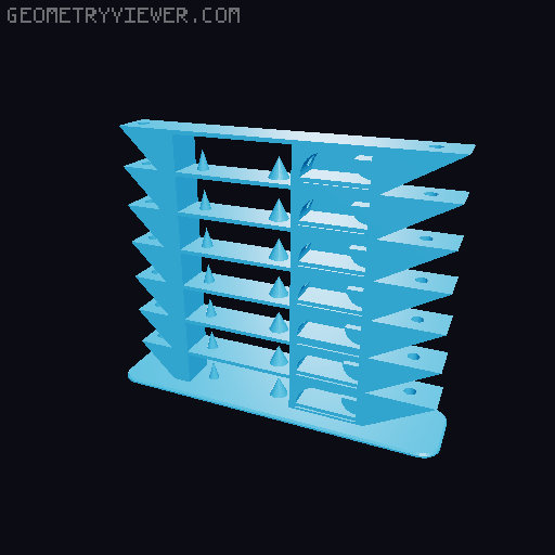 All in One Temperature & Bridging Tower - 30º and 45º angle test 3D model thumbnail