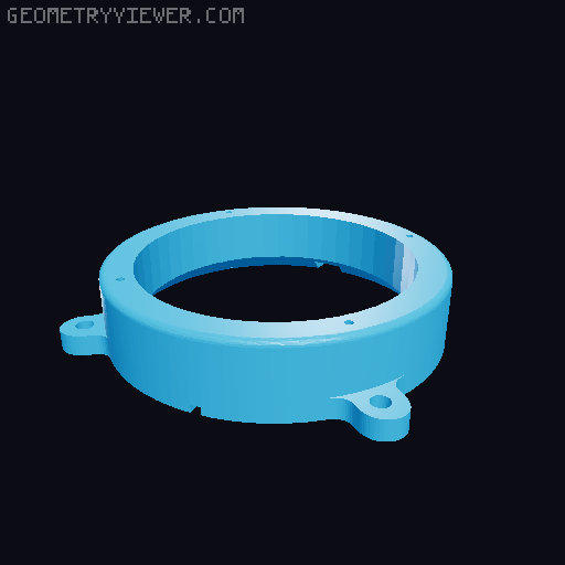 Speaker adaptors W463 G Wagon  Front and Back 3D model thumbnail