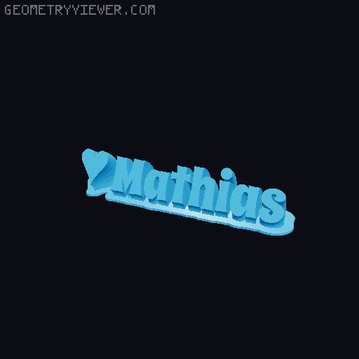 Valentine sculpture 3D model thumbnail