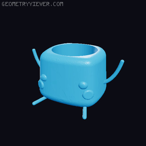 Jumino Planter with Drainage 3D model thumbnail