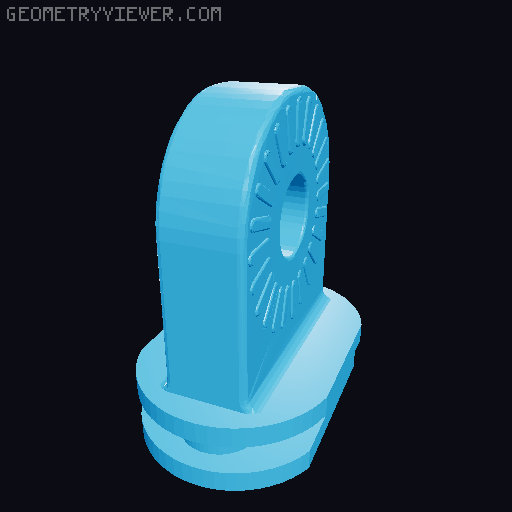 Articulating Suction Mount Adapter 3D model thumbnail