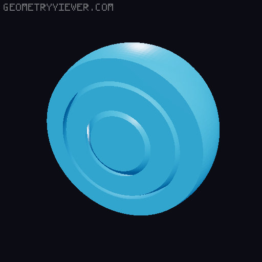 Christmas fidget Bauble 3D model thumbnail