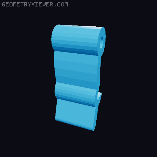 Stackable rugged box 3D model thumbnail