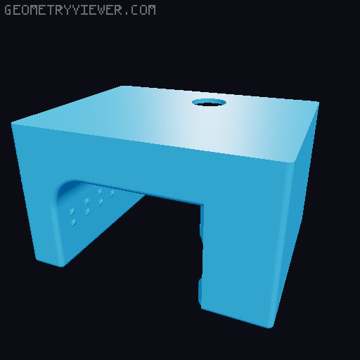 Gravity Broom Holder with door hanging hook 3D model thumbnail