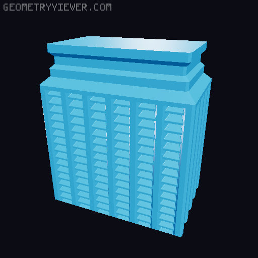 Prismatic Vase Mode Silica Gel Container. Super fast print 3D model thumbnail