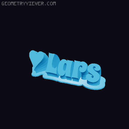 Valentine sculpture 3D model thumbnail