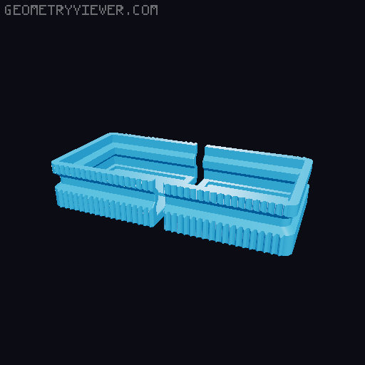 Prismatic Vase Mode Silica Gel Container. Super fast print 3D model thumbnail