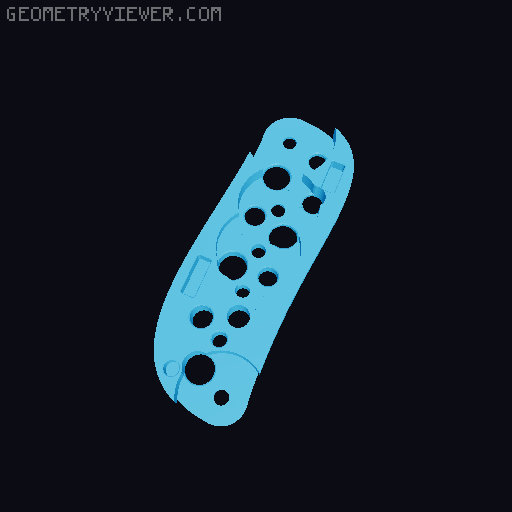 Gear Chain Fidget 28-1 Reduction 3D model thumbnail