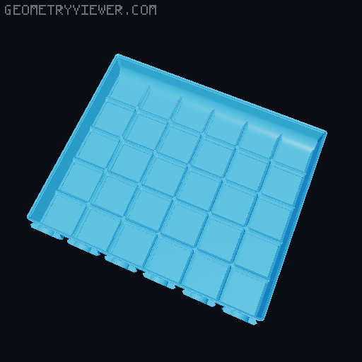 Parametric Gridfinity bins for GOEWS 3D model thumbnail