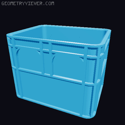 stapelbare Bierkisten für Batterien, Kleinkram, Büro 3D model thumbnail