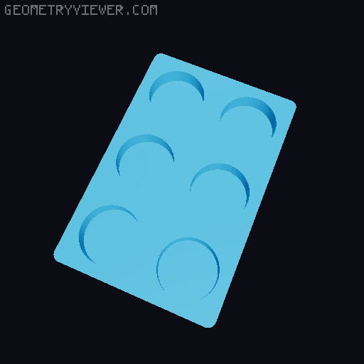 Gridfinity NUUN Tube Storage 3D model thumbnail