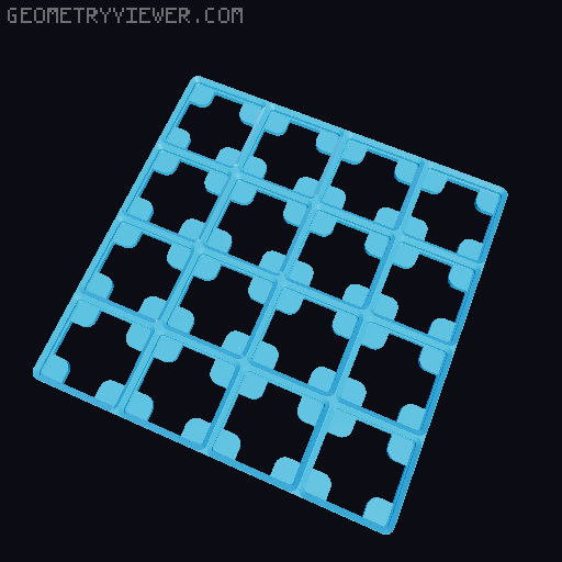 Gridfinity Embedded Magnet Base Plates 3D model thumbnail