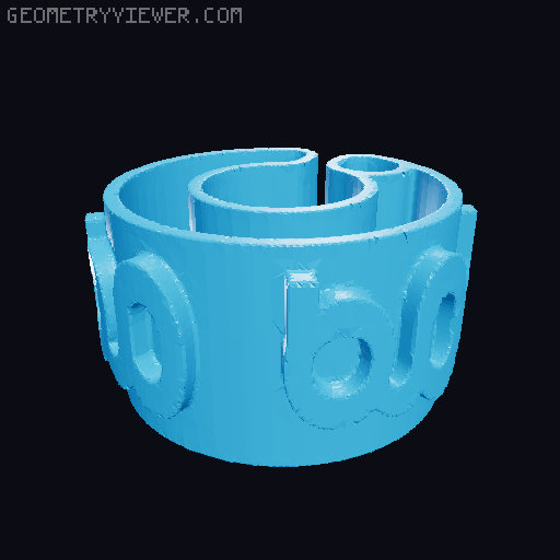 Characters For Cable Description 5mm/0.20″ Diameter 3D model thumbnail
