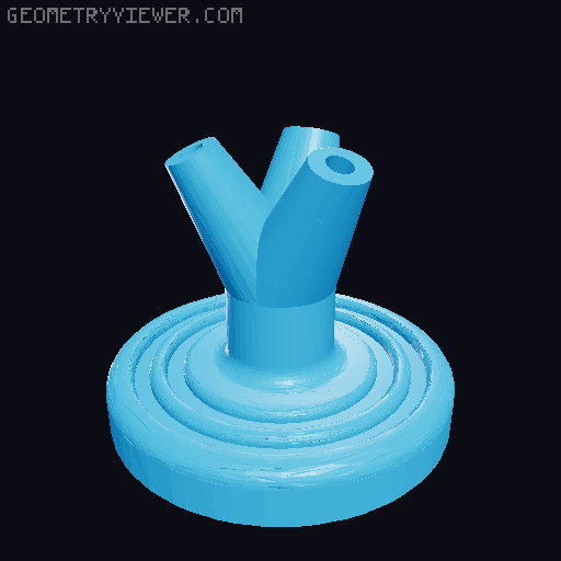 Rose holder/stand 3D model thumbnail