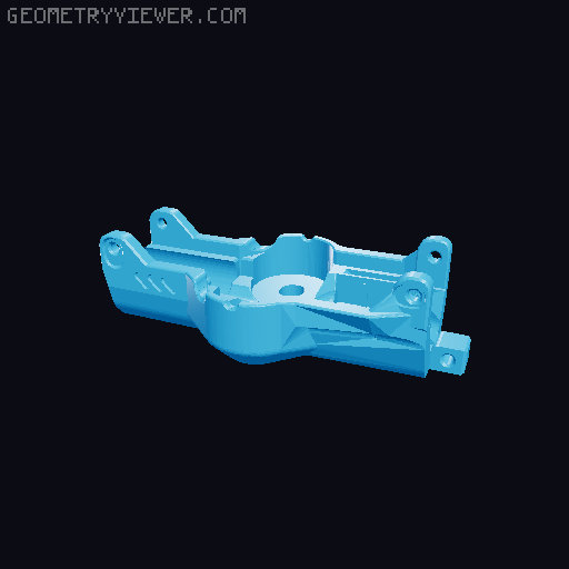 Protean double stack mag reciever 3D model thumbnail