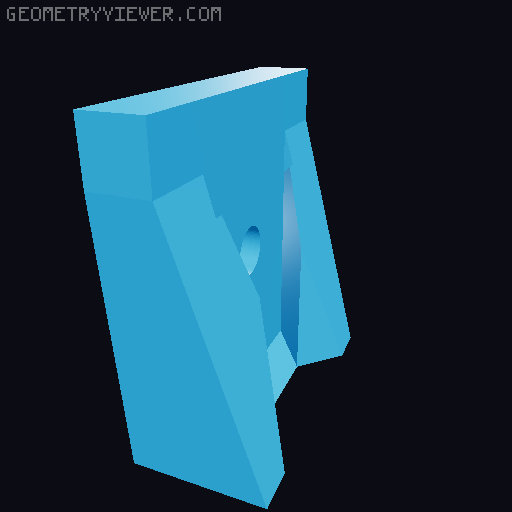 Otamatone Hanger for Ikea SKADIS Pegboard 3D model thumbnail