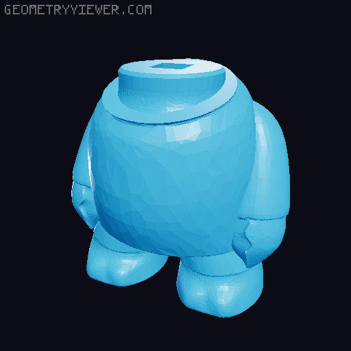 Zoidberg BigHead Bobblehead 3D model thumbnail