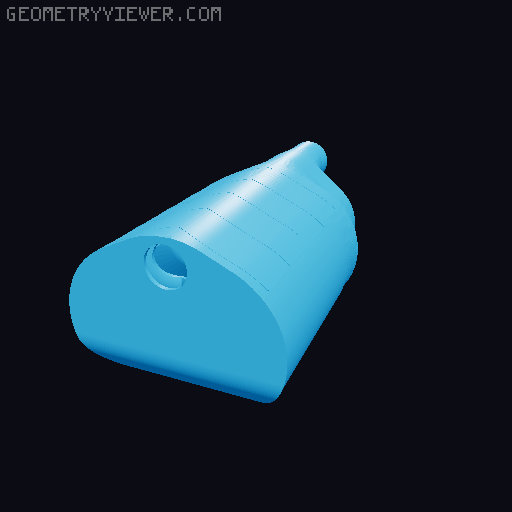 Sheridan Blue Streak silencer/suppressor 3D model thumbnail