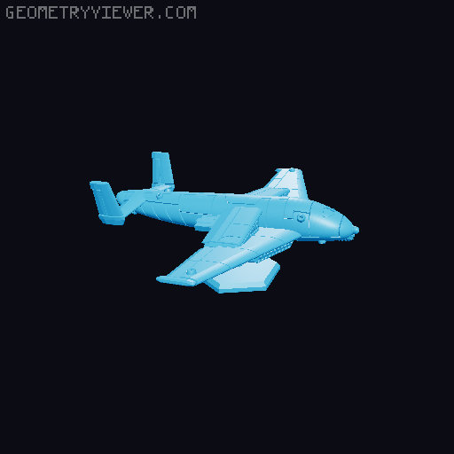 Ahab Aerospace Fighter 3D model thumbnail