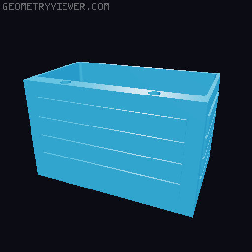 Mimic Dice Chest 3D model thumbnail
