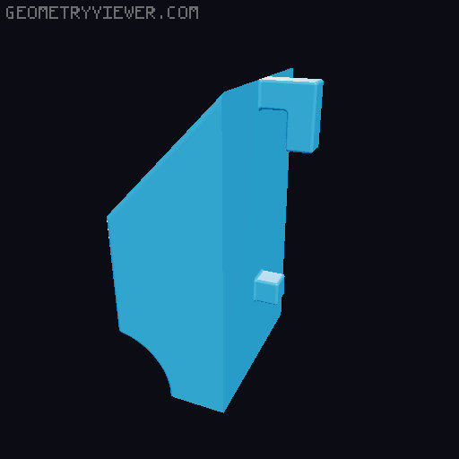 Skadis folding rule holder 3D model thumbnail