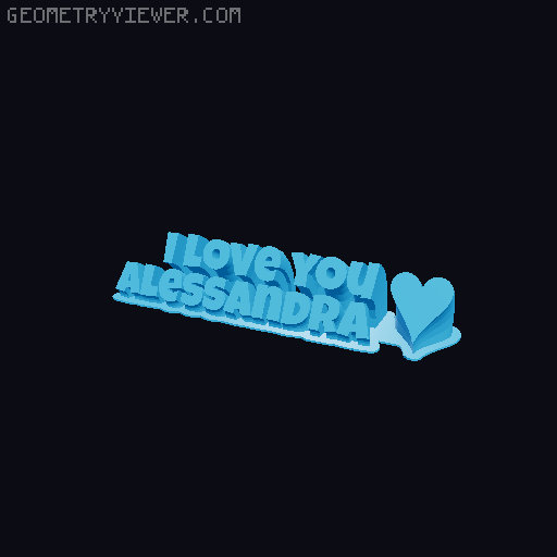 I love you... 3D model thumbnail