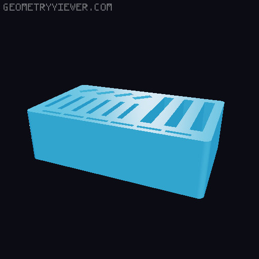 Incastro. Desk organizer. 3D model thumbnail