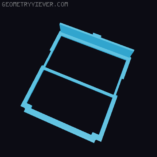 W123 cabin filter 3D model thumbnail