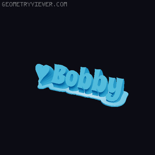 Valentine sculpture 3D model thumbnail
