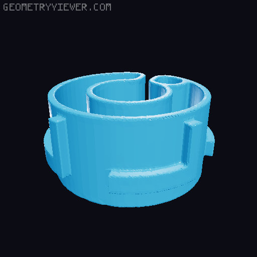Characters For Cable Description 5mm/0.2″ Diameter 3D model thumbnail