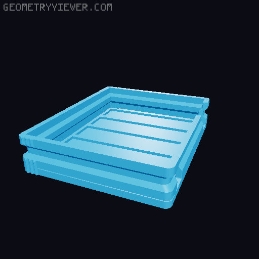 Prismatic Vase Mode Silica Gel Container. Super fast print 3D model thumbnail