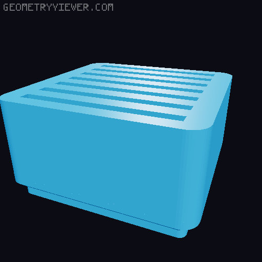 Gridfinity OpenSCAD USB and SD Card Holder 3D model thumbnail